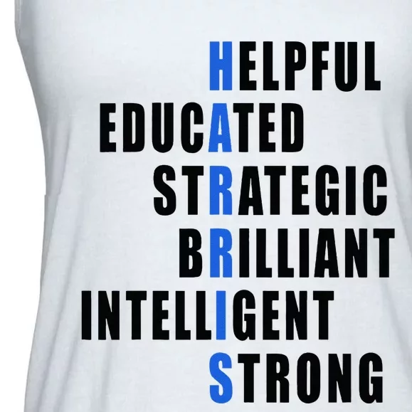 Harris Strong Educated Brilliant Strategic 2024 Election Ladies Essential Flowy Tank