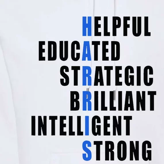 Harris Strong Educated Brilliant Strategic 2024 Election Premium Hoodie