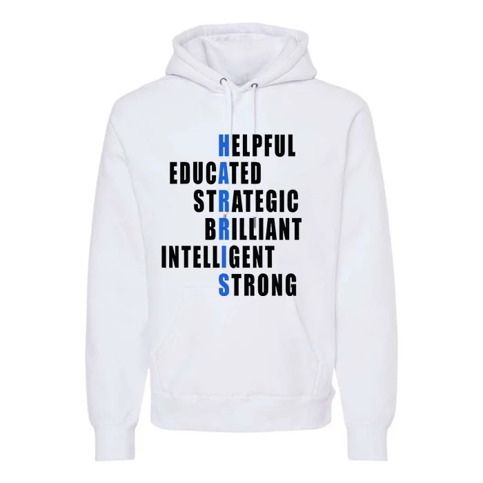 Harris Strong Educated Brilliant Strategic 2024 Election Premium Hoodie