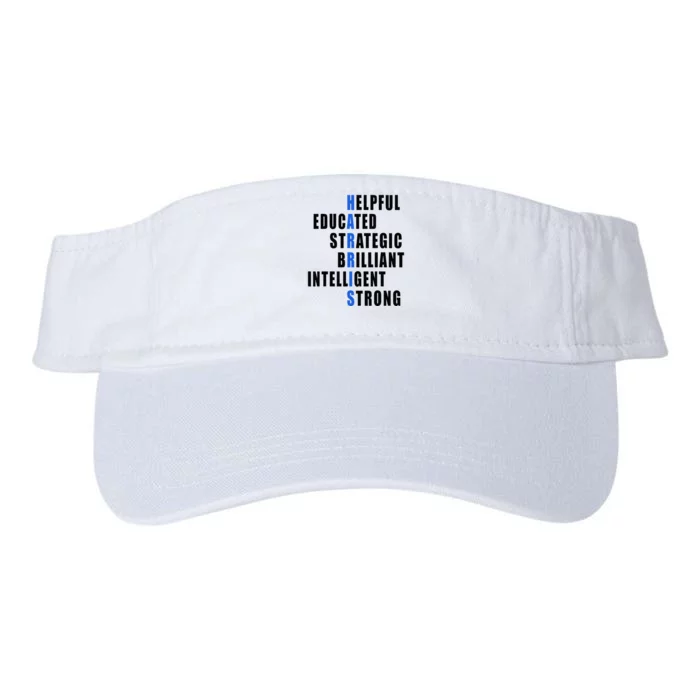 Harris Strong Educated Brilliant Strategic 2024 Election Valucap Bio-Washed Visor