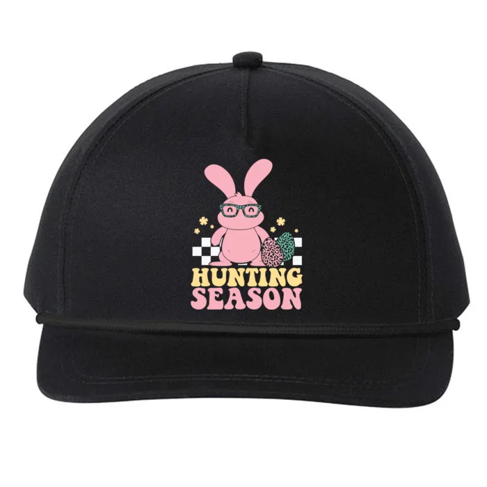 Hunting Season Easter Eggs Bunny Holiday Snapback Five-Panel Rope Hat