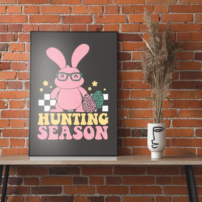 Hunting Season Easter Eggs Bunny Holiday Poster