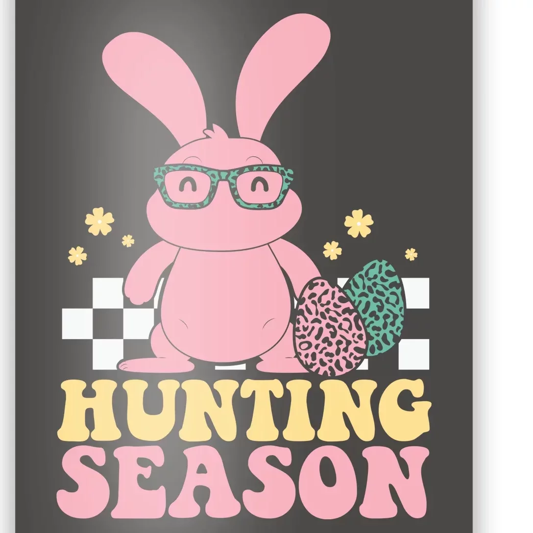 Hunting Season Easter Eggs Bunny Holiday Poster