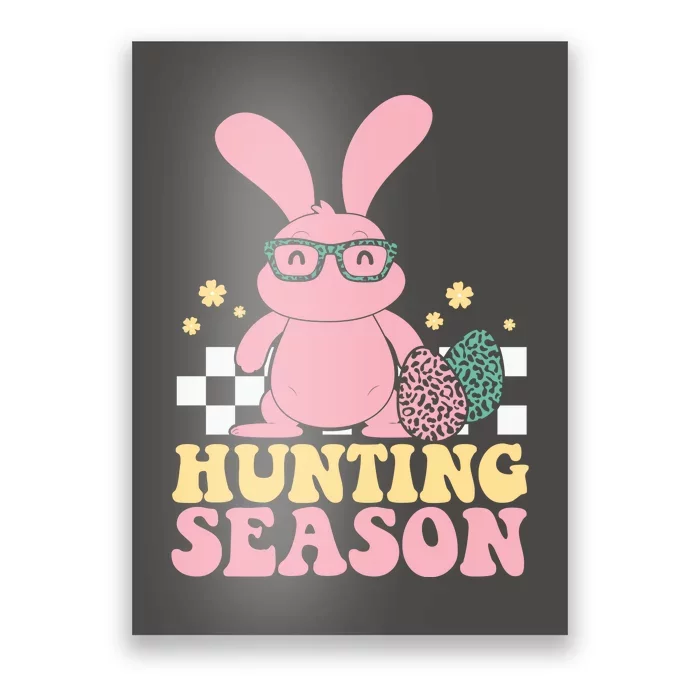 Hunting Season Easter Eggs Bunny Holiday Poster