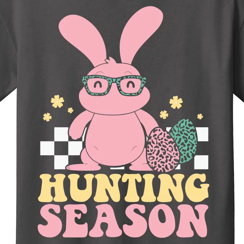 Hunting Season Easter Eggs Bunny Holiday Kids T-Shirt