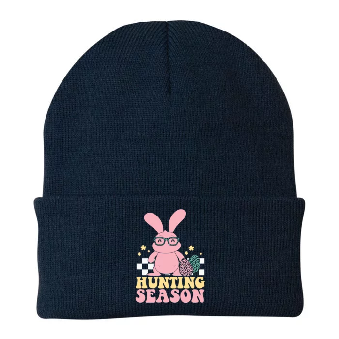 Hunting Season Easter Eggs Bunny Holiday Knit Cap Winter Beanie