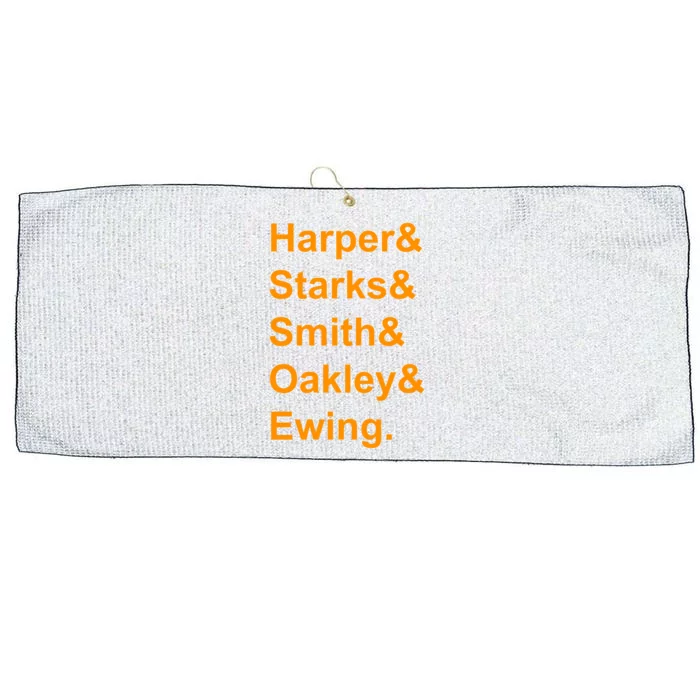 Harper Starks Ewing Oakley Smith Basketball Large Microfiber Waffle Golf Towel