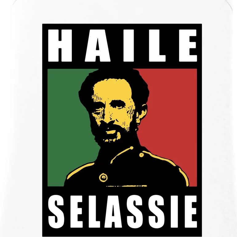 Haile Selassie Emperor Ethiopia Rastafari Ladies Essential Tank