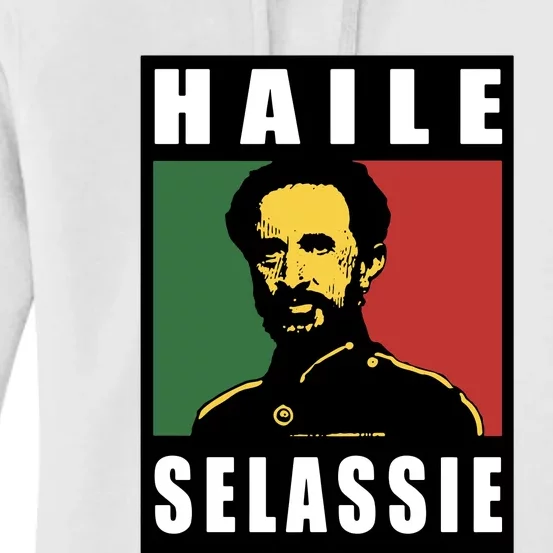 Haile Selassie Emperor Ethiopia Rastafari Women's Pullover Hoodie