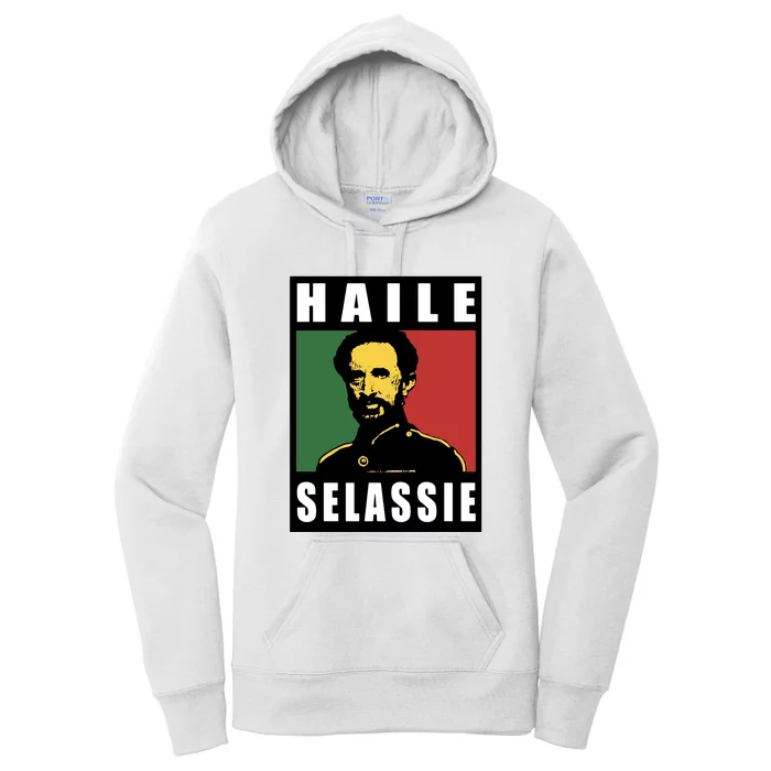 Haile Selassie Emperor Ethiopia Rastafari Women's Pullover Hoodie