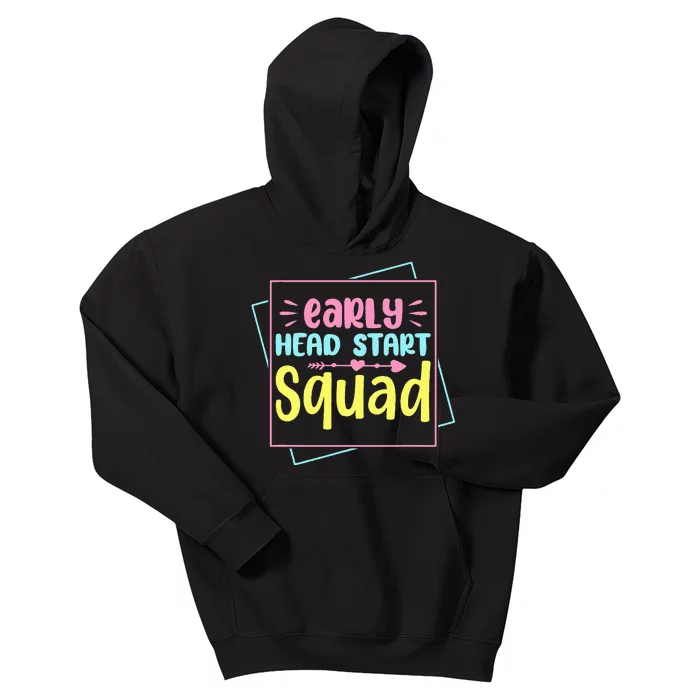 Headstart Squad Early Childhood Edu Teacher Back To School Kids Hoodie