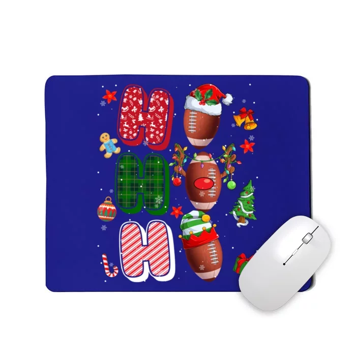 Hohoho Santa Elf Reindeer Football Ball Xmas Light Christmas Gift Mousepad