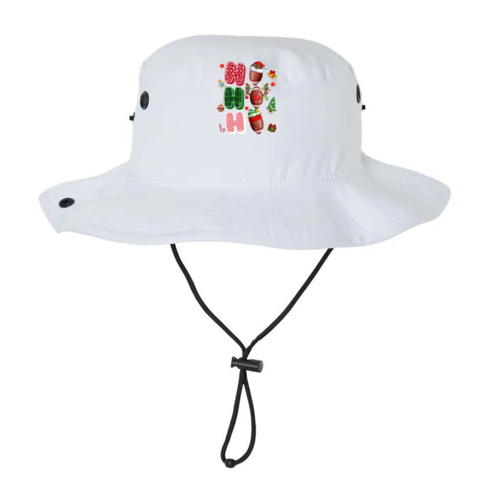 Hohoho Santa Elf Reindeer Football Ball Xmas Light Christmas Gift Legacy Cool Fit Booney Bucket Hat