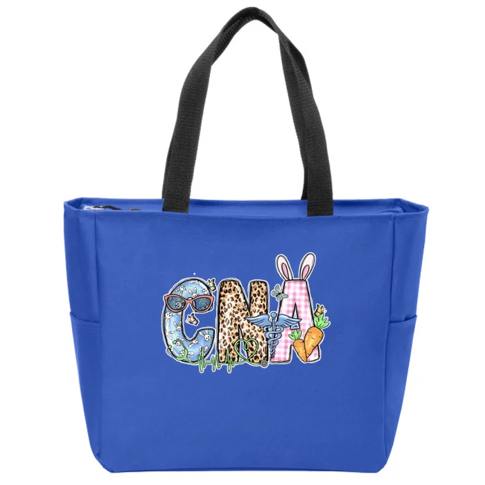 Hello Spring Floral Stethoscope Happy Easter Nurse Cna Cma Cool Gift Zip Tote Bag