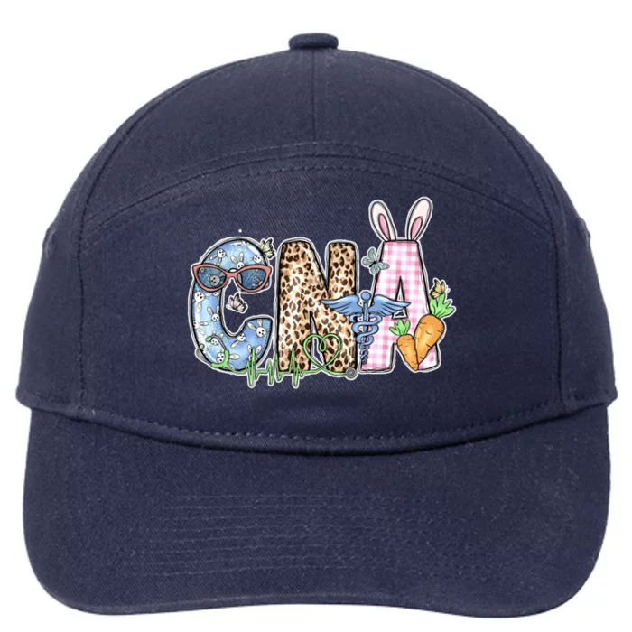 Hello Spring Floral Stethoscope Happy Easter Nurse Cna Cma Cool Gift 7-Panel Snapback Hat