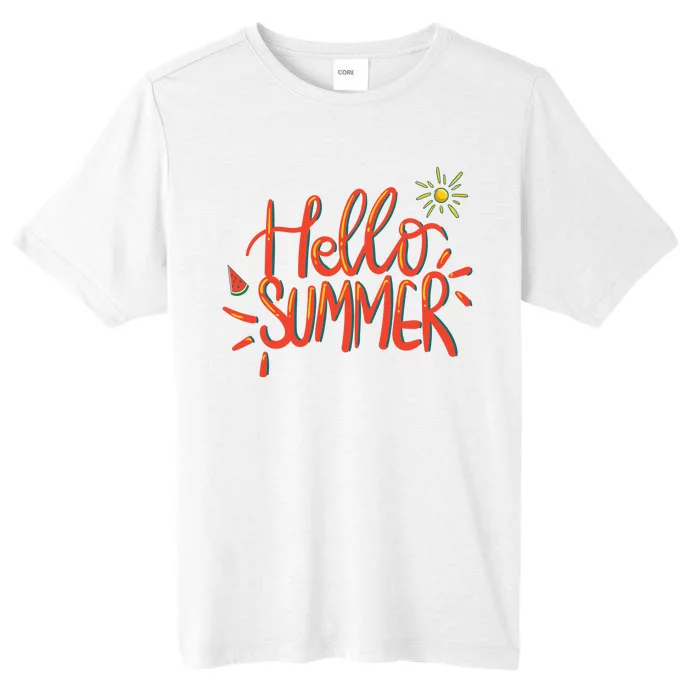 Hello Summer Fun Cute ChromaSoft Performance T-Shirt