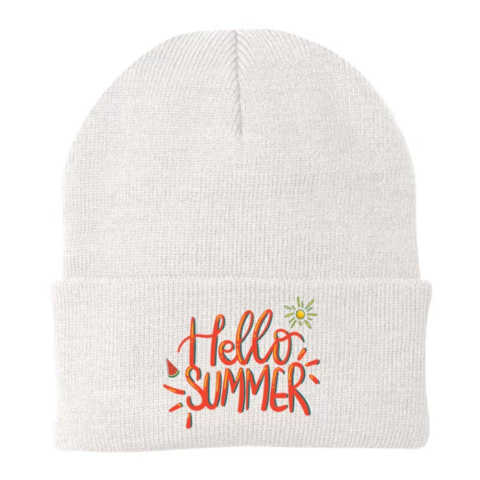 Hello Summer Fun Cute Knit Cap Winter Beanie