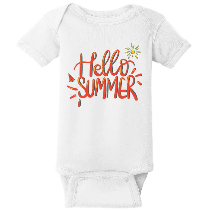 Hello Summer Fun Cute Baby Bodysuit