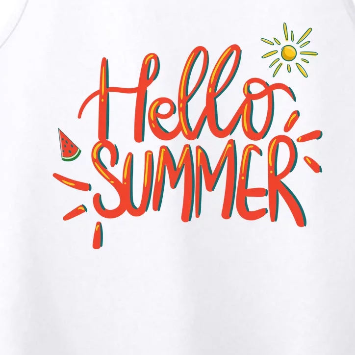 Hello Summer Fun Cute Performance Tank