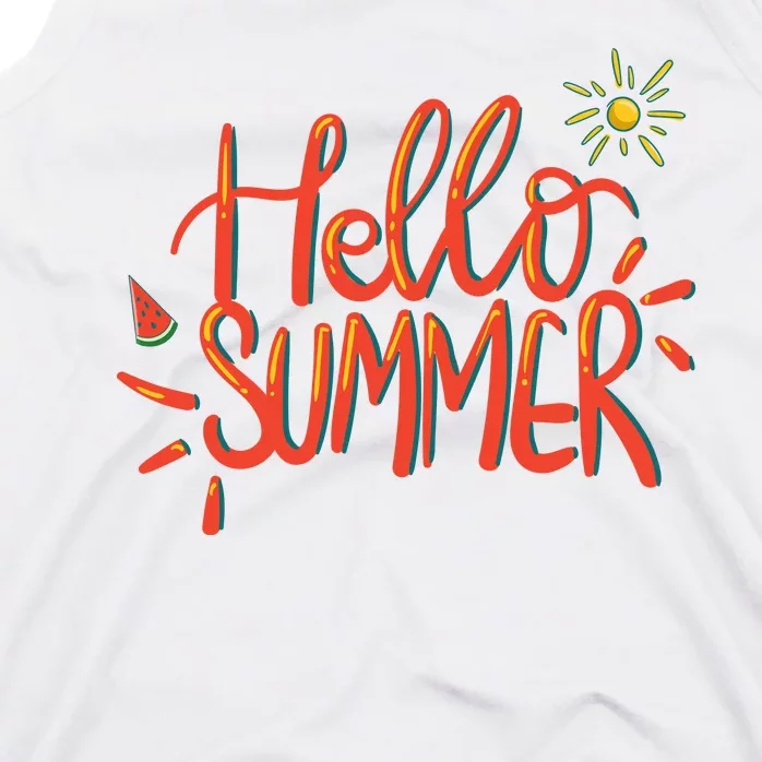 Hello Summer Fun Cute Tank Top