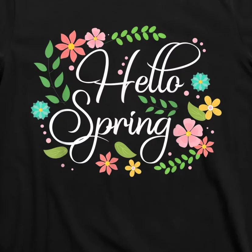 Hello Spring Flowers Costume Floral First Day Of Spring T-Shirt