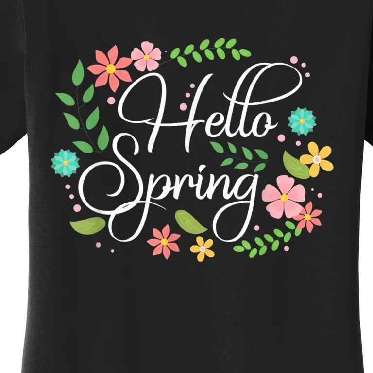 Hello Spring Flowers Costume Floral First Day Of Spring Women's T-Shirt