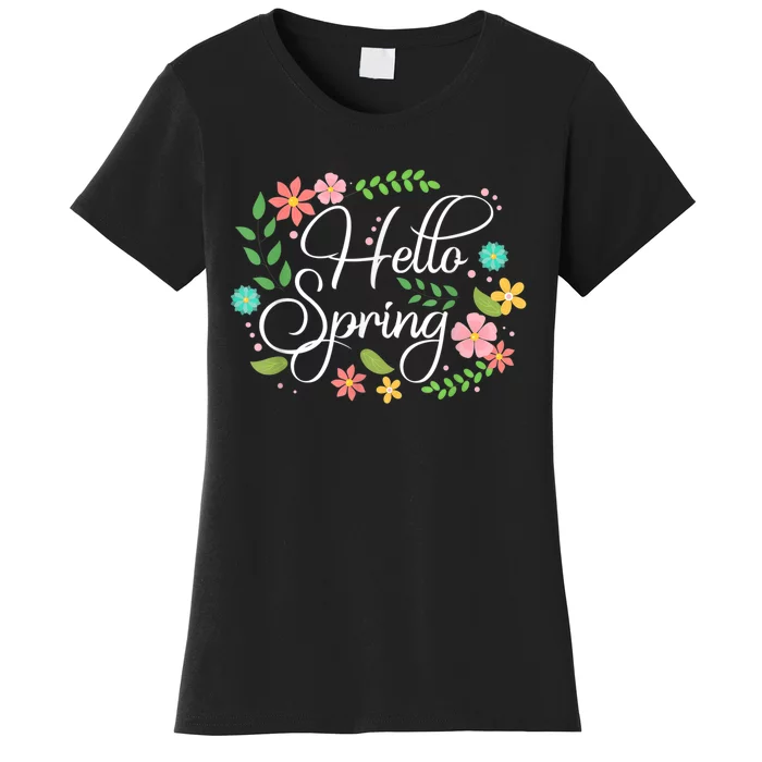 Hello Spring Flowers Costume Floral First Day Of Spring Women's T-Shirt