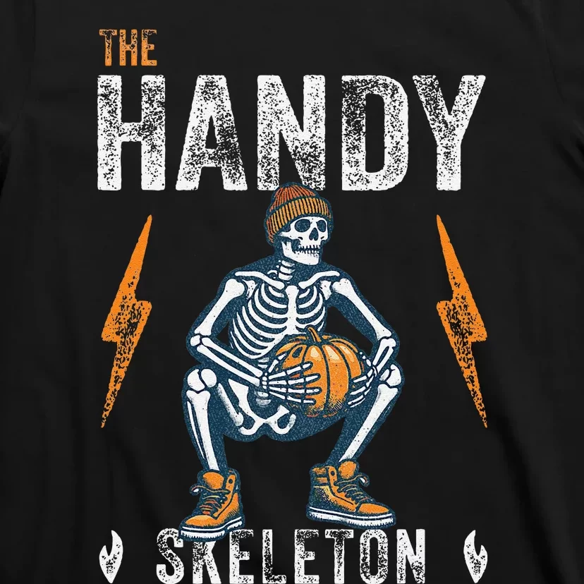 Handy Skeleton Funny Halloween Matching T-Shirt