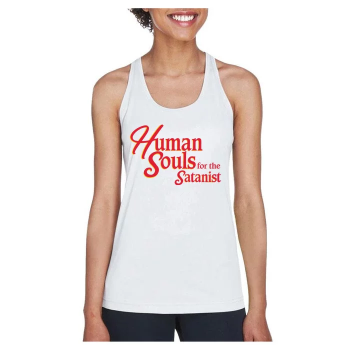 Human Souls For The Satanist Women's Racerback Tank