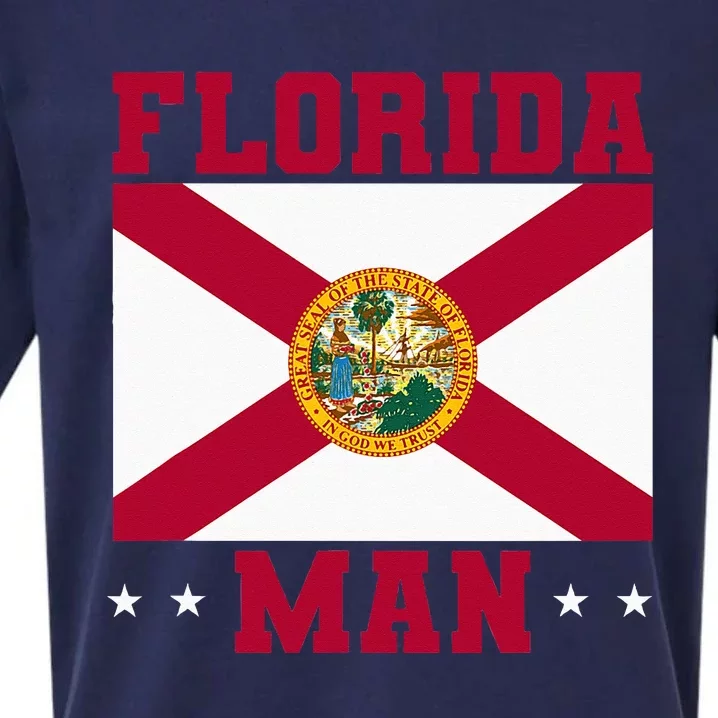 Home State Floridian Florida Man Sueded Cloud Jersey T-Shirt