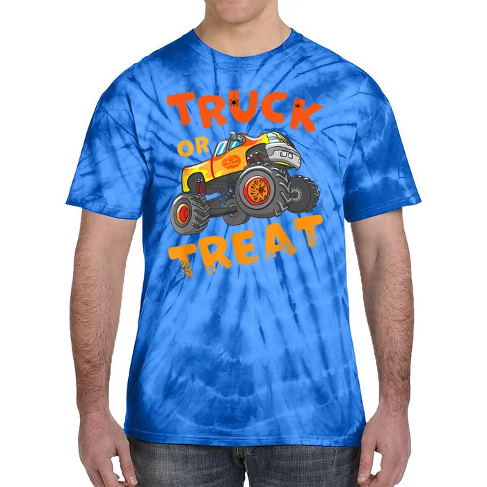 Halloween Shirt For Monster Truck Outfit For Boys Tie-Dye T-Shirt