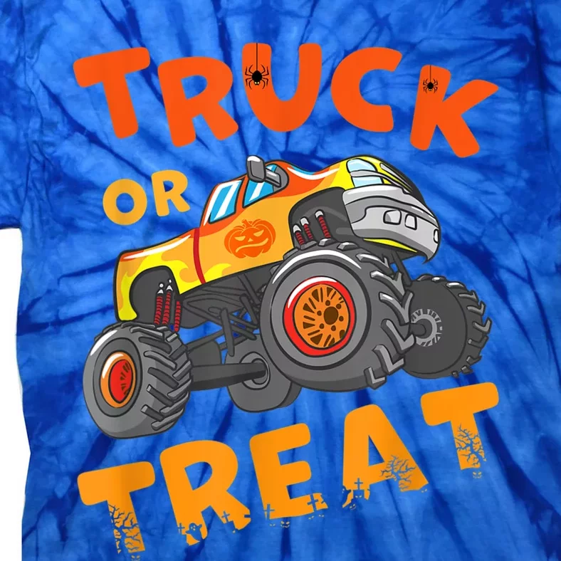 Halloween Shirt For Monster Truck Outfit For Boys Tie-Dye T-Shirt