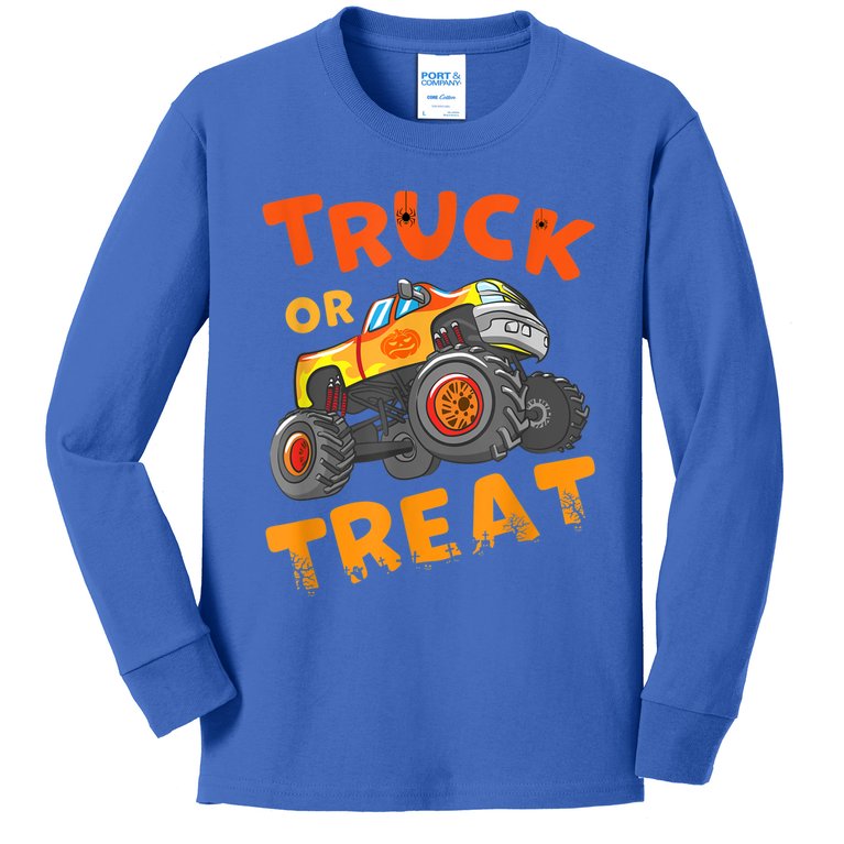 Halloween Shirt For Monster Truck Outfit For Boys Kids Long Sleeve Shirt