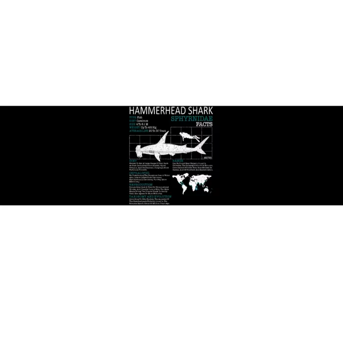 Hammerhead Shark Facts Shark Funny Lover Gift Bumper Sticker