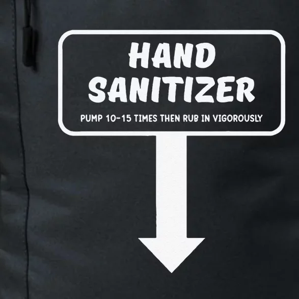 Hand Sanitizer Funny Humour Christmas Naughty Gag Daily Commute Backpack