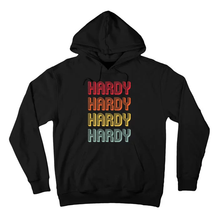 H.A.R.D.Y Surname Funny Vintage 80s Birthday Tall Hoodie