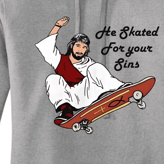 He Skated For Your Sins Women's Pullover Hoodie