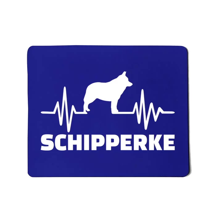 Heartbeat Schipperke Funny Gift Mousepad