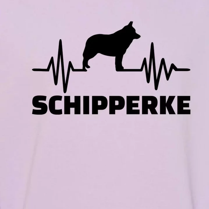 Heartbeat Schipperke Funny Gift Garment-Dyed Sweatshirt