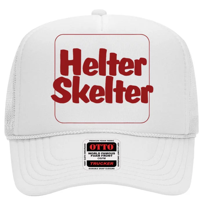 Helter Skelter Funny High Crown Mesh Trucker Hat