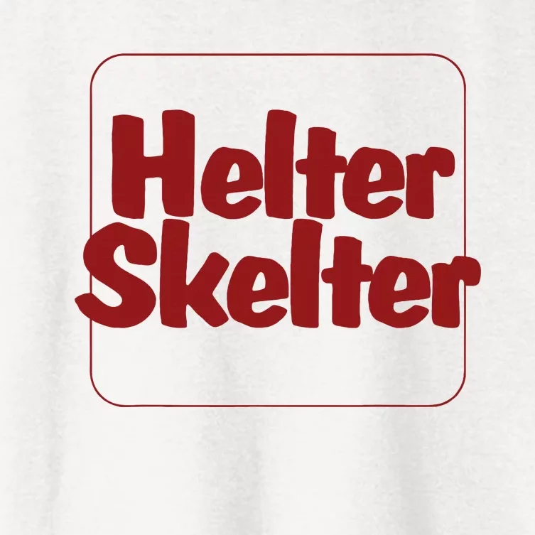 Helter Skelter Funny Women's Crop Top Tee