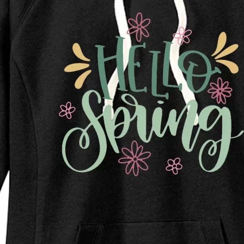 Hello Spring Flowers Women's Fleece Hoodie