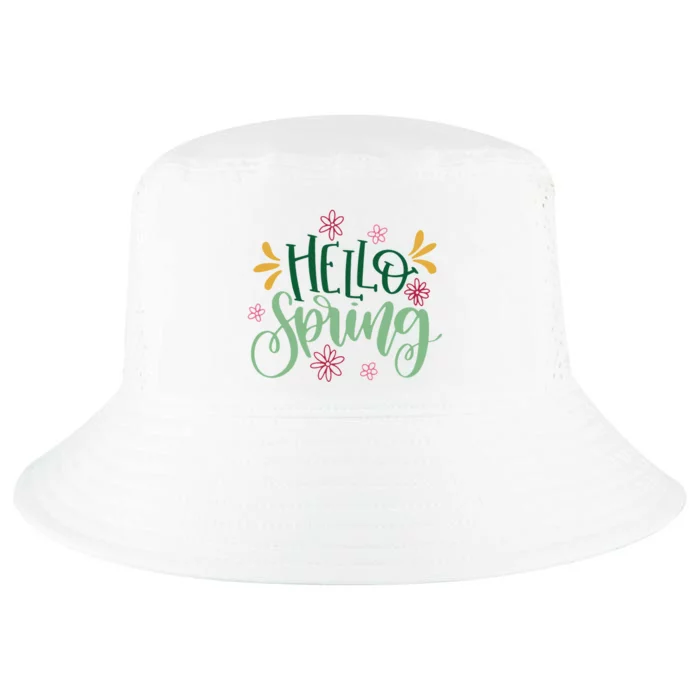 Hello Spring Flowers Cool Comfort Performance Bucket Hat