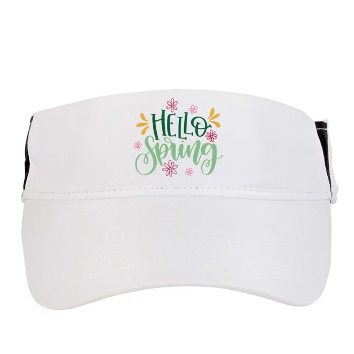 Hello Spring Flowers Adult Drive Performance Visor