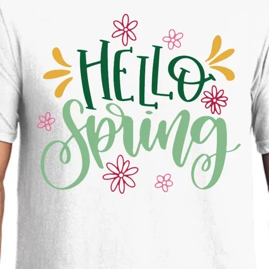 Hello Spring Flowers Pajama Set