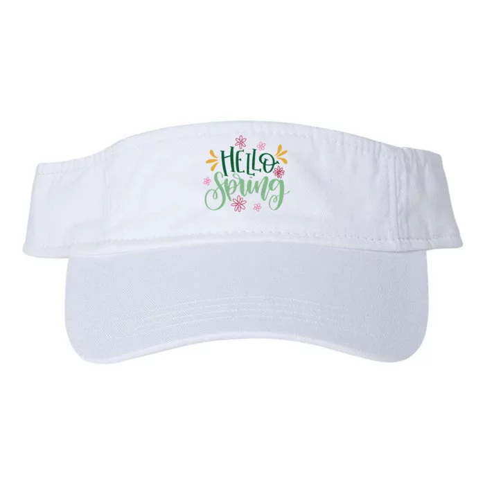 Hello Spring Flowers Valucap Bio-Washed Visor