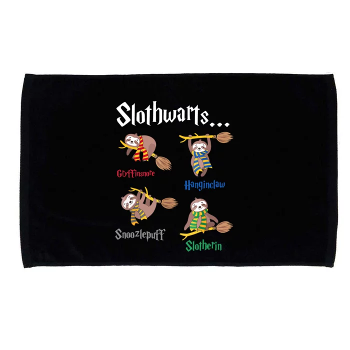 Harry Slothwarts Funny Birthday Gift Sloth Microfiber Hand Towel