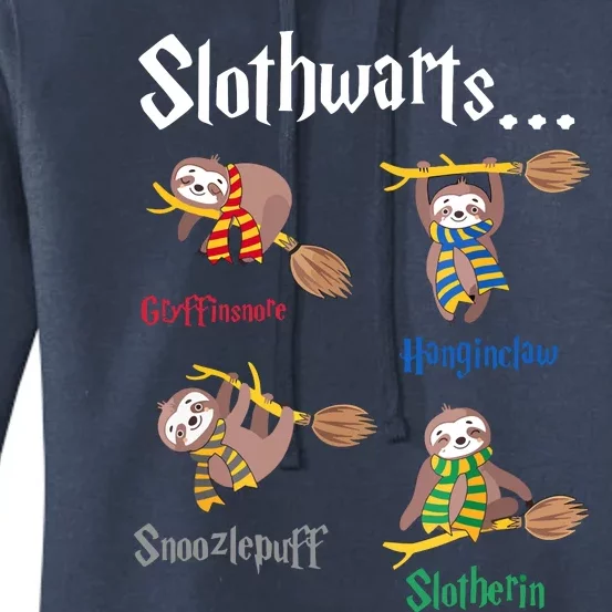 Harry Slothwarts Funny Birthday Gift Sloth Women's Pullover Hoodie