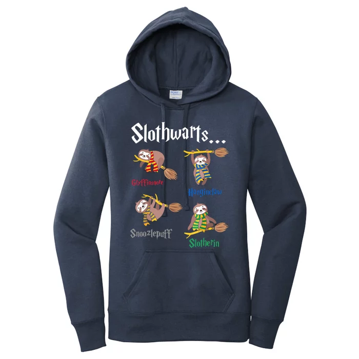 Harry Slothwarts Funny Birthday Gift Sloth Women's Pullover Hoodie