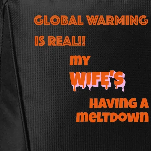 Husband/Wife Sarcasm,'s Funny Global Warming City Backpack